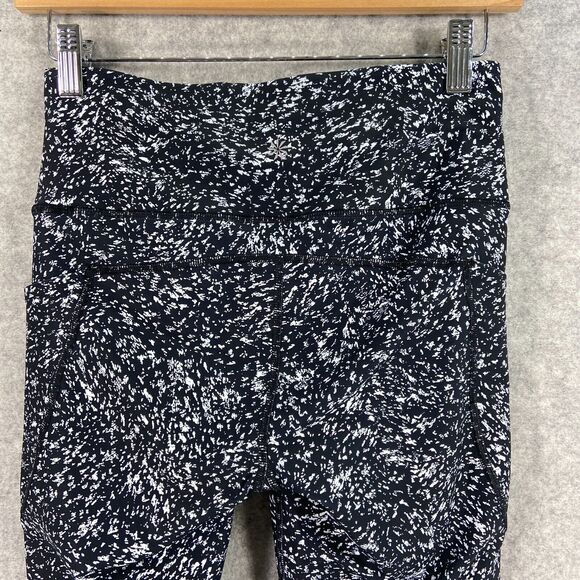 Athleta Ultimate Stash Pocket 7/8 Tight Storm Texture Black Womens Small Tall - Picture 9 of 13